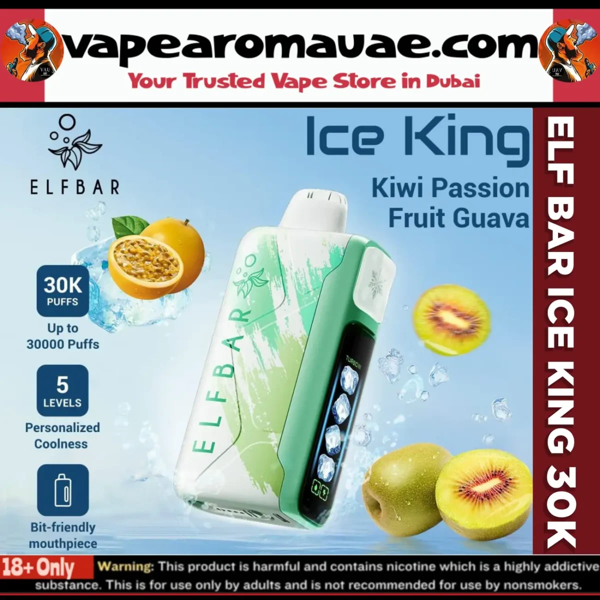 ELF BAR ICE KING 30000 Puffs 5% Disposable Vape - 30k Dubai