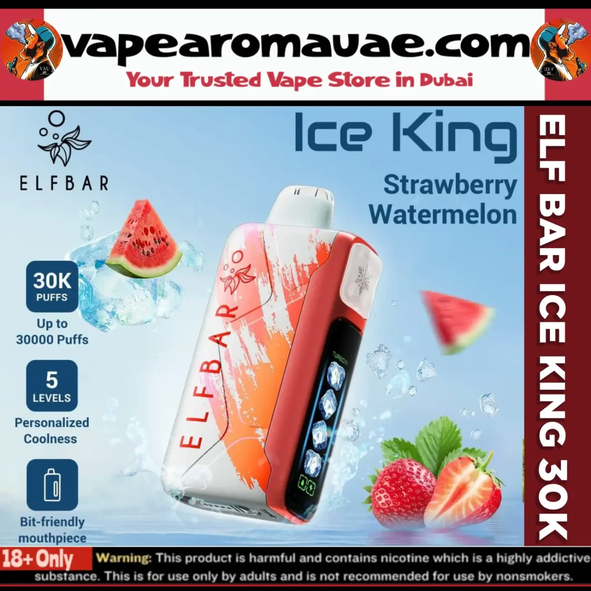 ELF BAR ICE KING 30000 Puffs 5% Disposable Vape - 30k Dubai