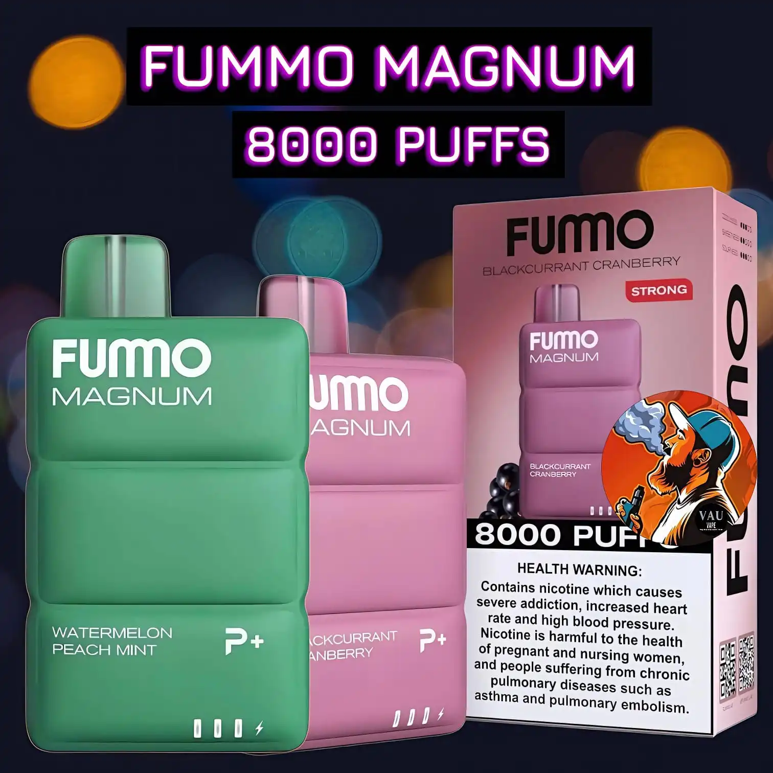 Fummo Magnum 8000 Puffs 2% Vape Kit (Fumo 20MG) - Dubai