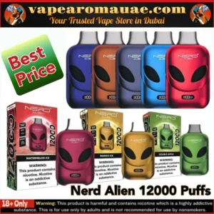 Best Nerd Alien 12000 Puffs Disposable Vape in Dubai - 20mg