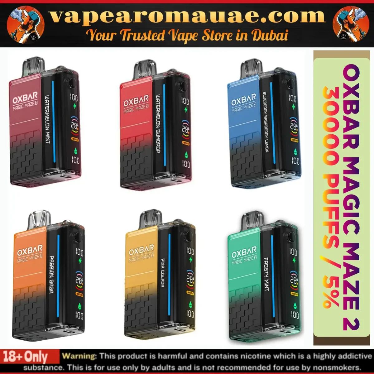 OXBAR MAGIC MAZE 2 30000 Puffs Disposable Vape- Dubai UAE