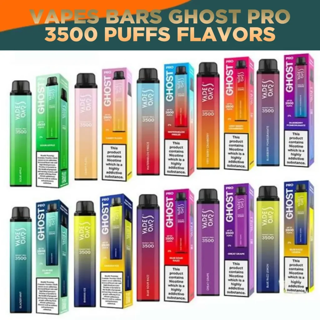 Ghost Pro 3500 puffs disposable vape 20mg 2%