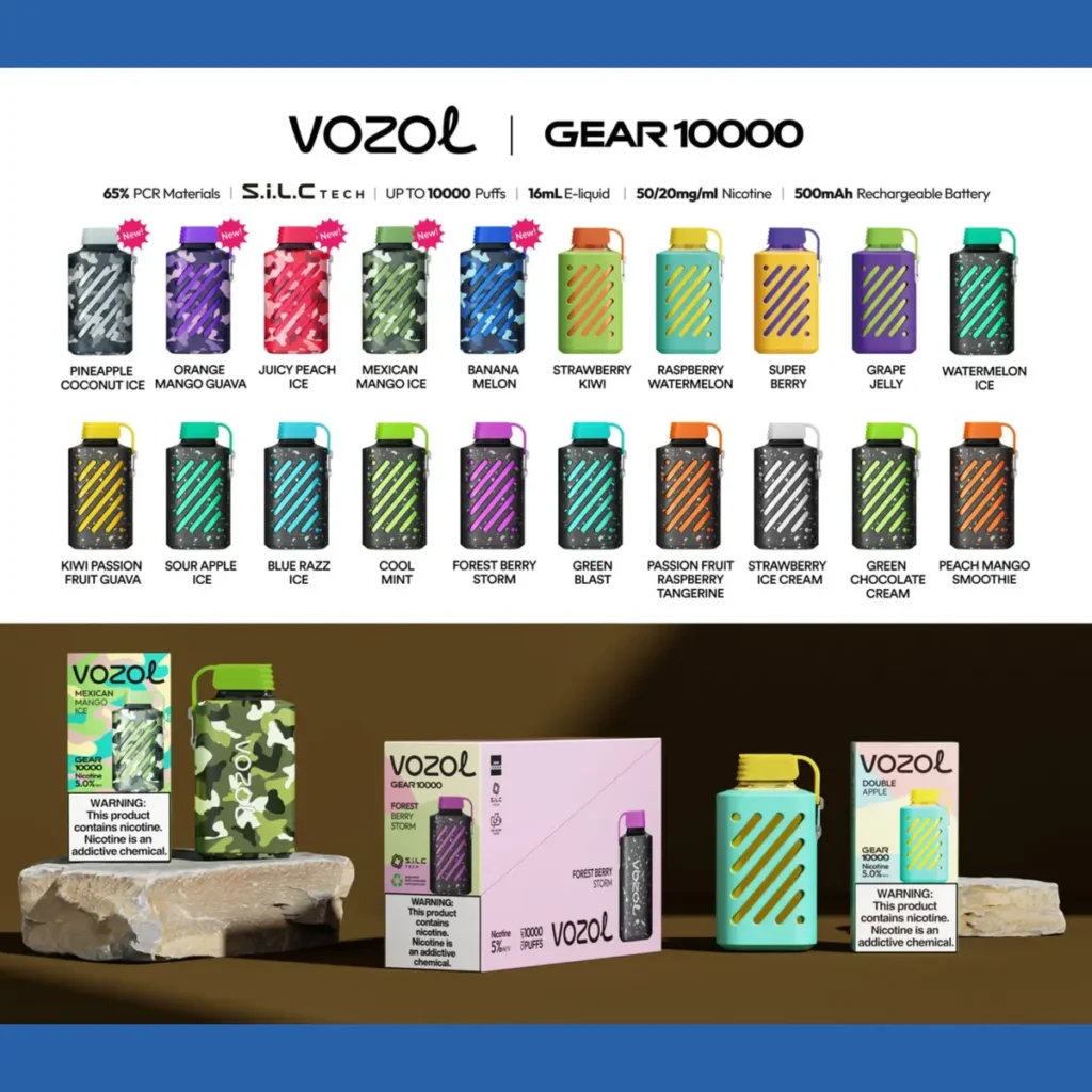 Authentic Vozol Gear 10000 Puffs Disposable Vape - Dubai UAE