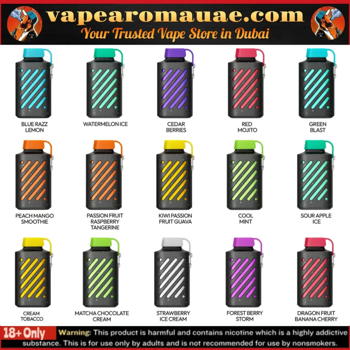 Authentic Vozol Gear 10000 Puffs Disposable Vape - Dubai UAE