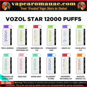 New Vozol Star 12000 Puffs 50MG Disposable Vape - Dubai UAE