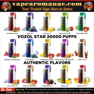 New Vozol Star 20000 Puffs Disposable Vape in Dubai UAE