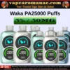 Waka PA25000 Disposable Vape 50MG Dubai 5% | 25000 Puffs