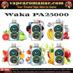 Waka PA25000 Disposable Vape 50MG Dubai 5% | 25000 Puffs