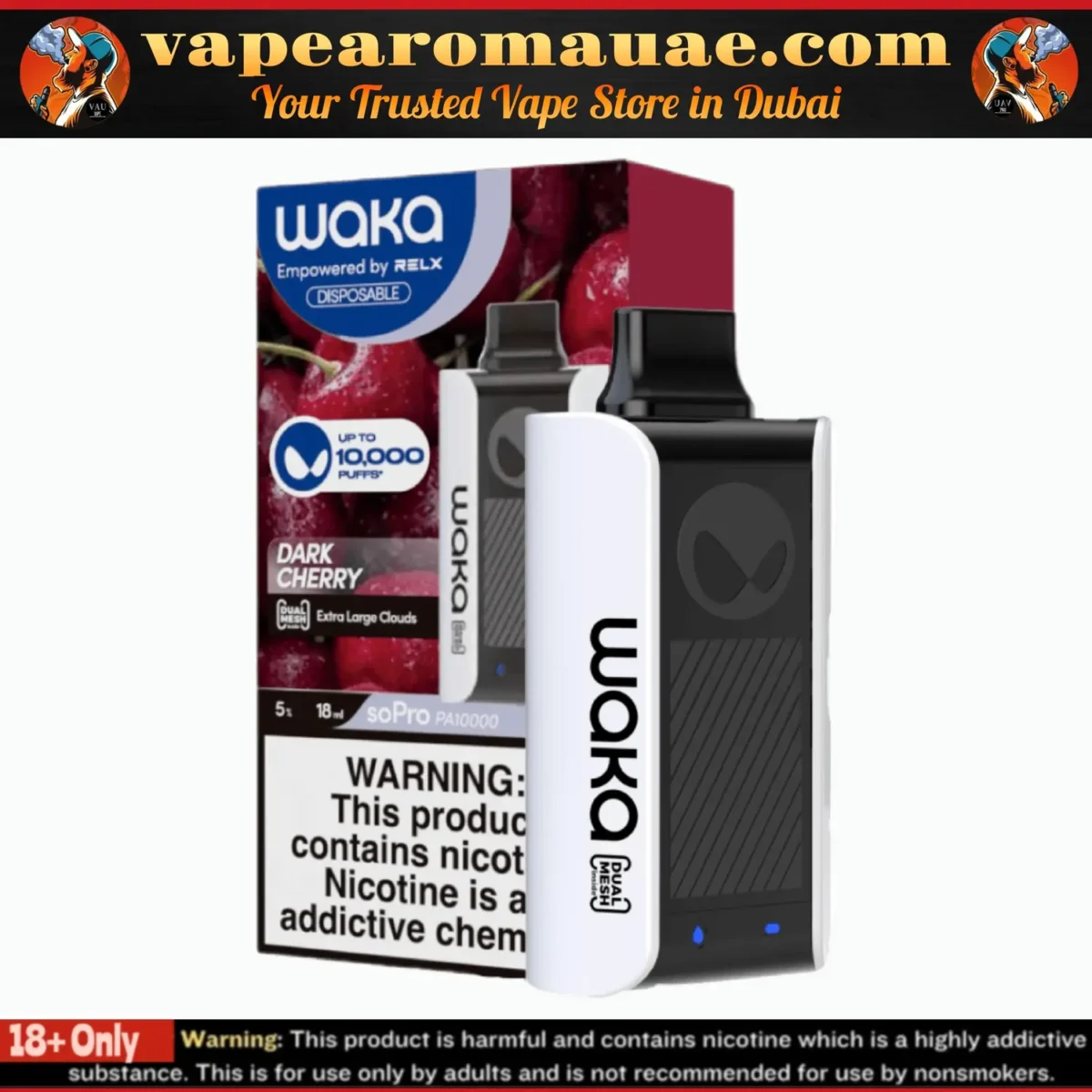 Waka SoPro PA10000 Puffs 3% & 5% Disposable Vape in Dubai