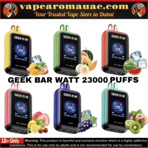 Geek Bar Watt 23000 Puffs 50mg Disposable Vape in Dubai UAE