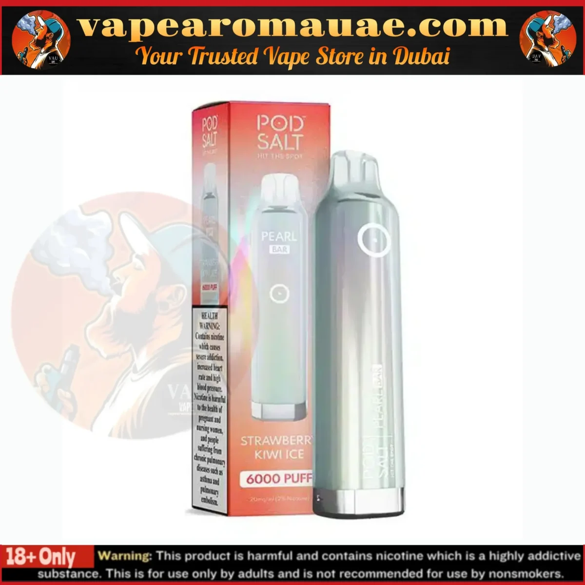 Pod Salt Pearl Bar 6000 Puffs 20mg Disposable Vape in Dubai