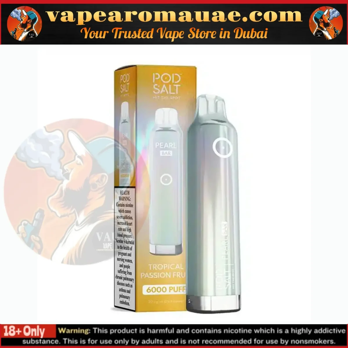 Pod Salt Pearl Bar 6000 Puffs 20mg Disposable Vape in Dubai