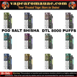 Thrilling New Pod Salt Shisha 8000 Puffs Vape Experience - Dubai - Vape Aroma UAE