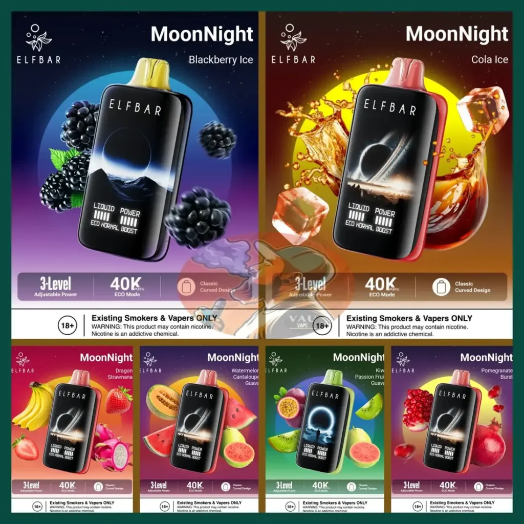 Elf Bar Moon Night 40000 Puffs 40k Disposable Vape Pod - Dubai