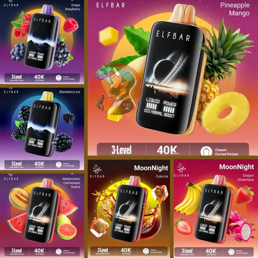 Elf Bar Moon Night 40000 Puffs 5% Disposable Vape - Dubai UAE