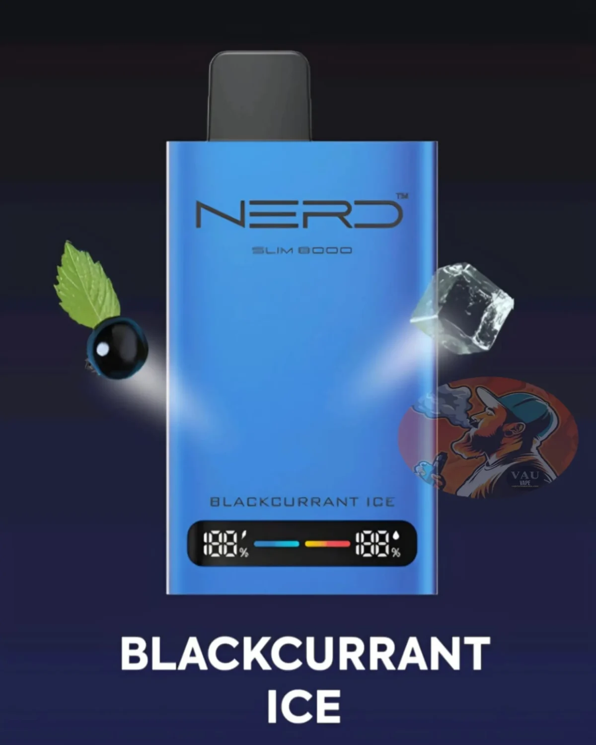 Nerd Slim 8000 Puffs Disposable Vape 8k 2% | Vape Aroma UAE