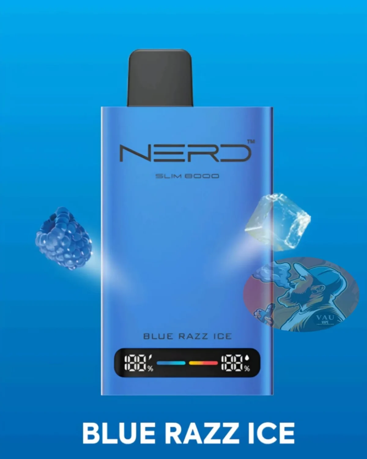 Nerd Slim 8000 Puffs Disposable Vape 8k 2% | Vape Aroma UAE