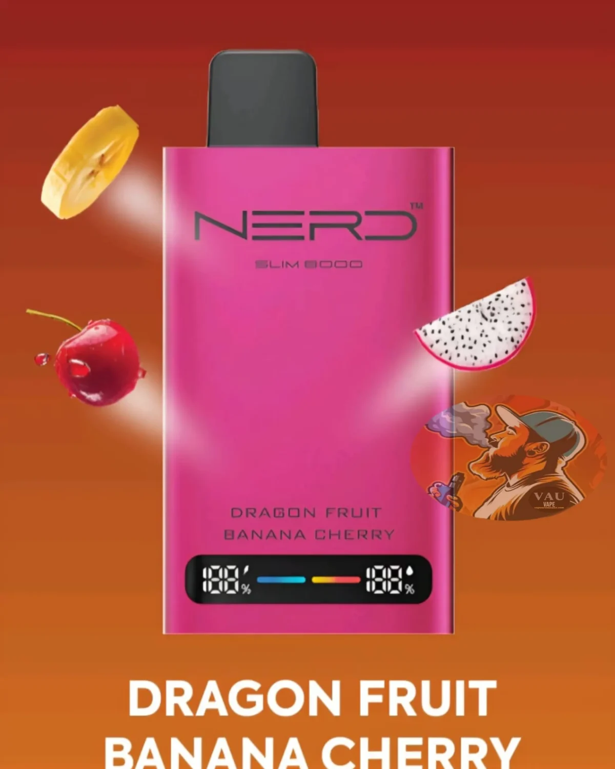 Nerd Slim 8000 Puffs Disposable Vape 8k 2% | Vape Aroma UAE
