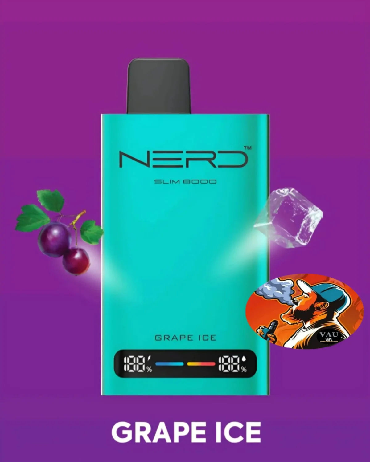 Nerd Slim 8000 Puffs Disposable Vape 8k 2% | Vape Aroma UAE