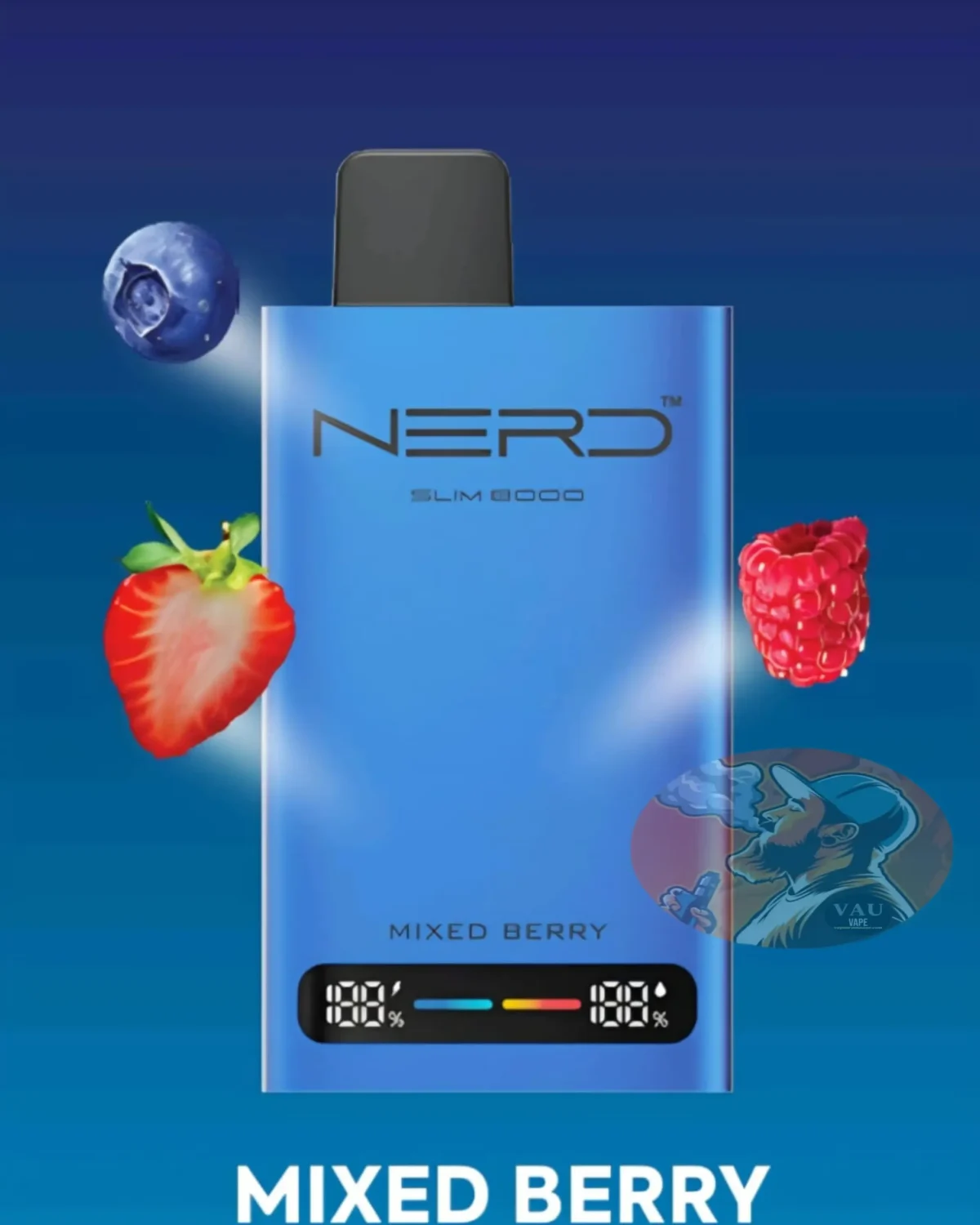 Nerd Slim 8000 Puffs Disposable Vape 8k 2% | Vape Aroma UAE