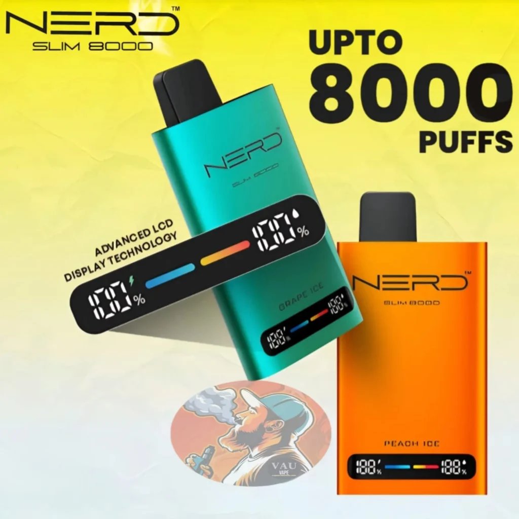 Nerd Slim 8000 Puffs Disposable Vape 8k 2% | Vape Aroma UAE
