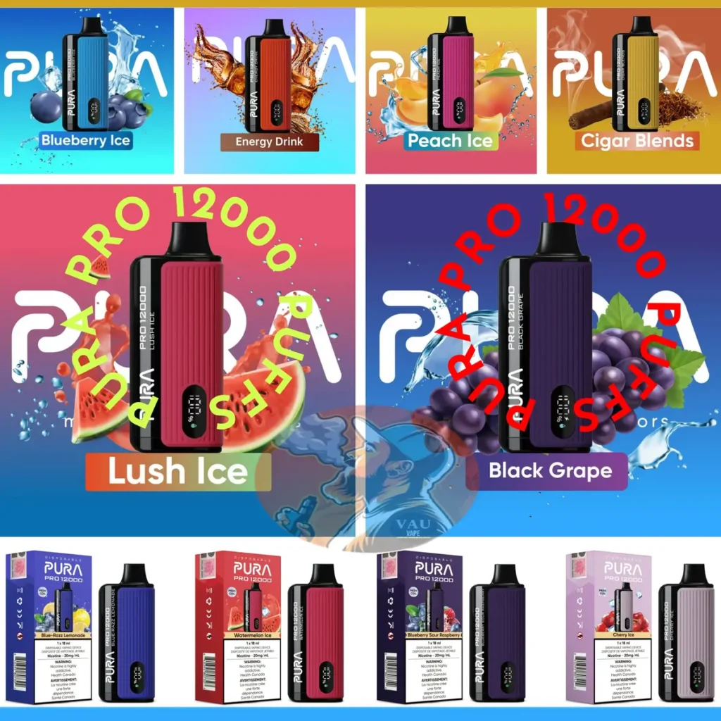 Pura Pro 12000 Puffs Disposable Pod 2% & 5% | Vape Aroma UAE