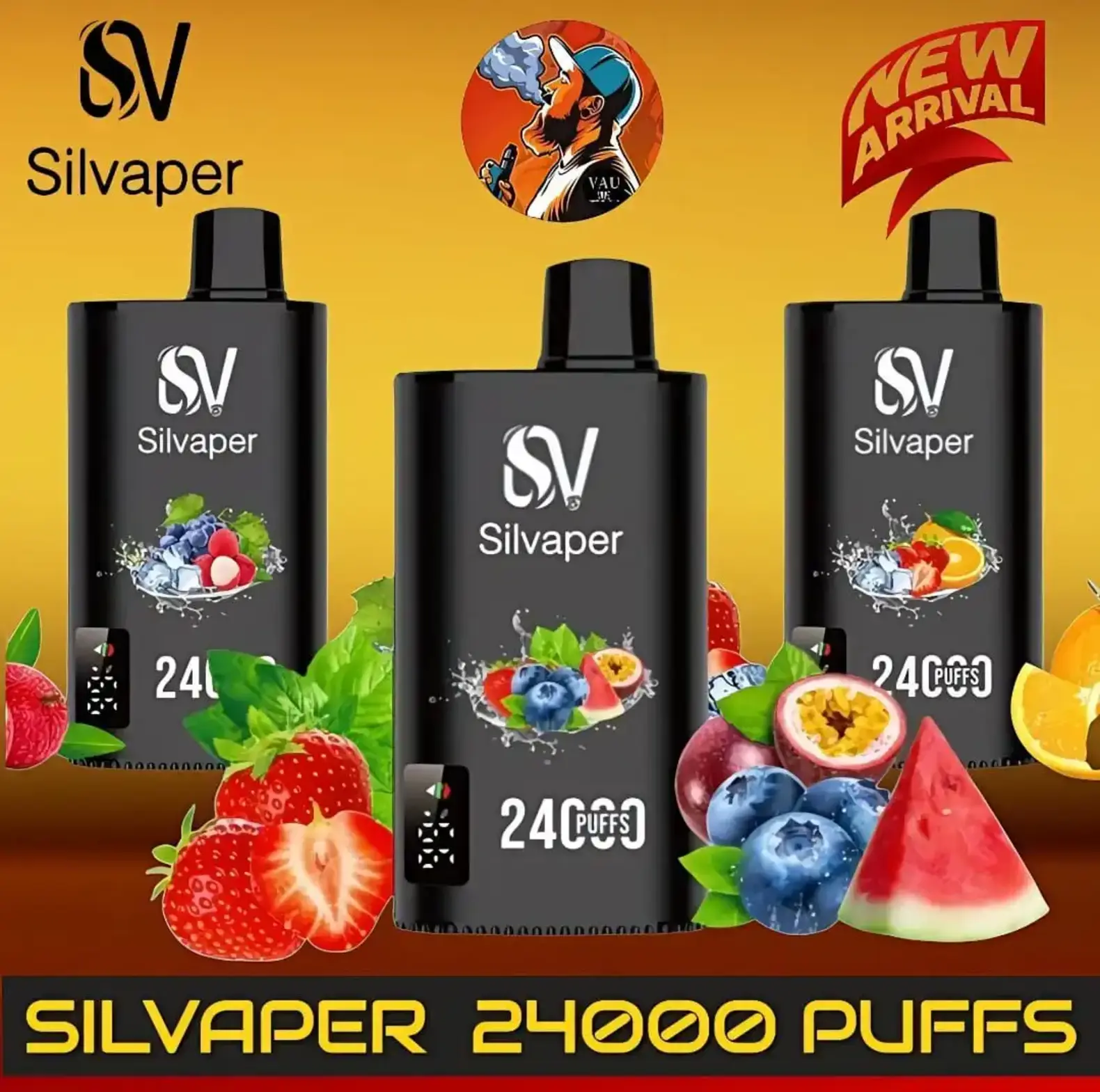 Silvaper 24000 Puffs Disposable Vape 20MG 24k in Dubai UAE