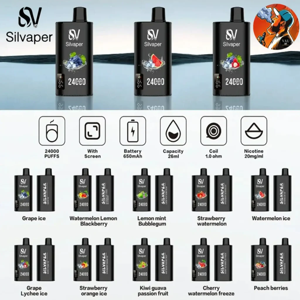 Silvaper 24000 Puffs Disposable Vape in Dubai UAE - Best 24k