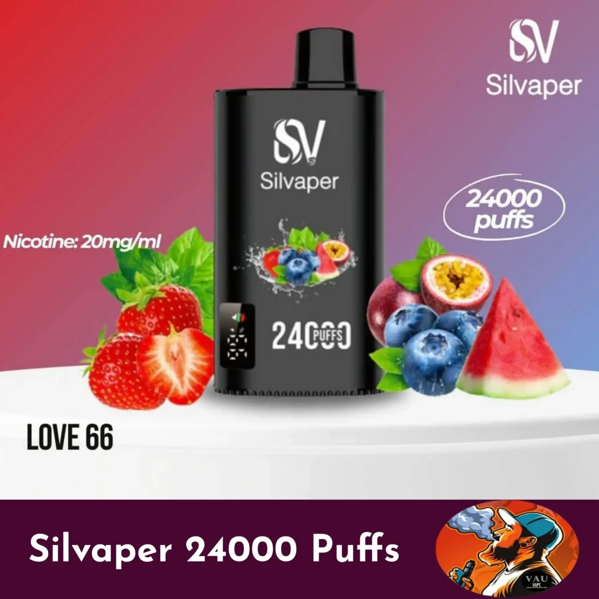 Silvaper 24000 Puffs Disposable Vape in Dubai UAE - Best 24k