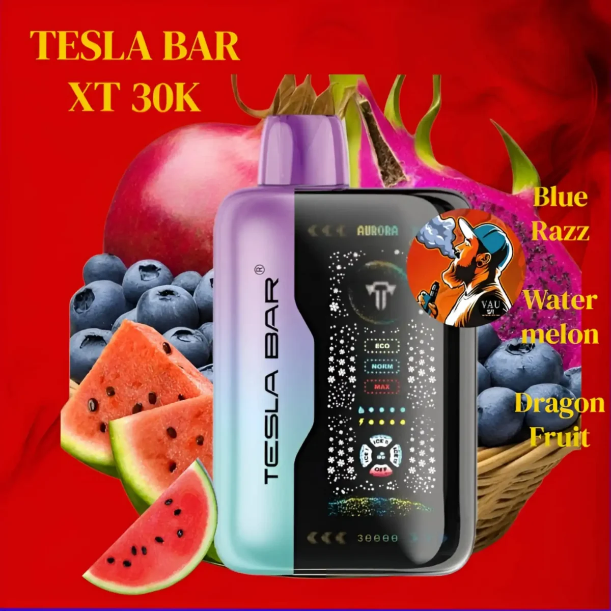 Tesla Bar XT 30000 Puffs Disposable Vape 30k in Dubai UAE
