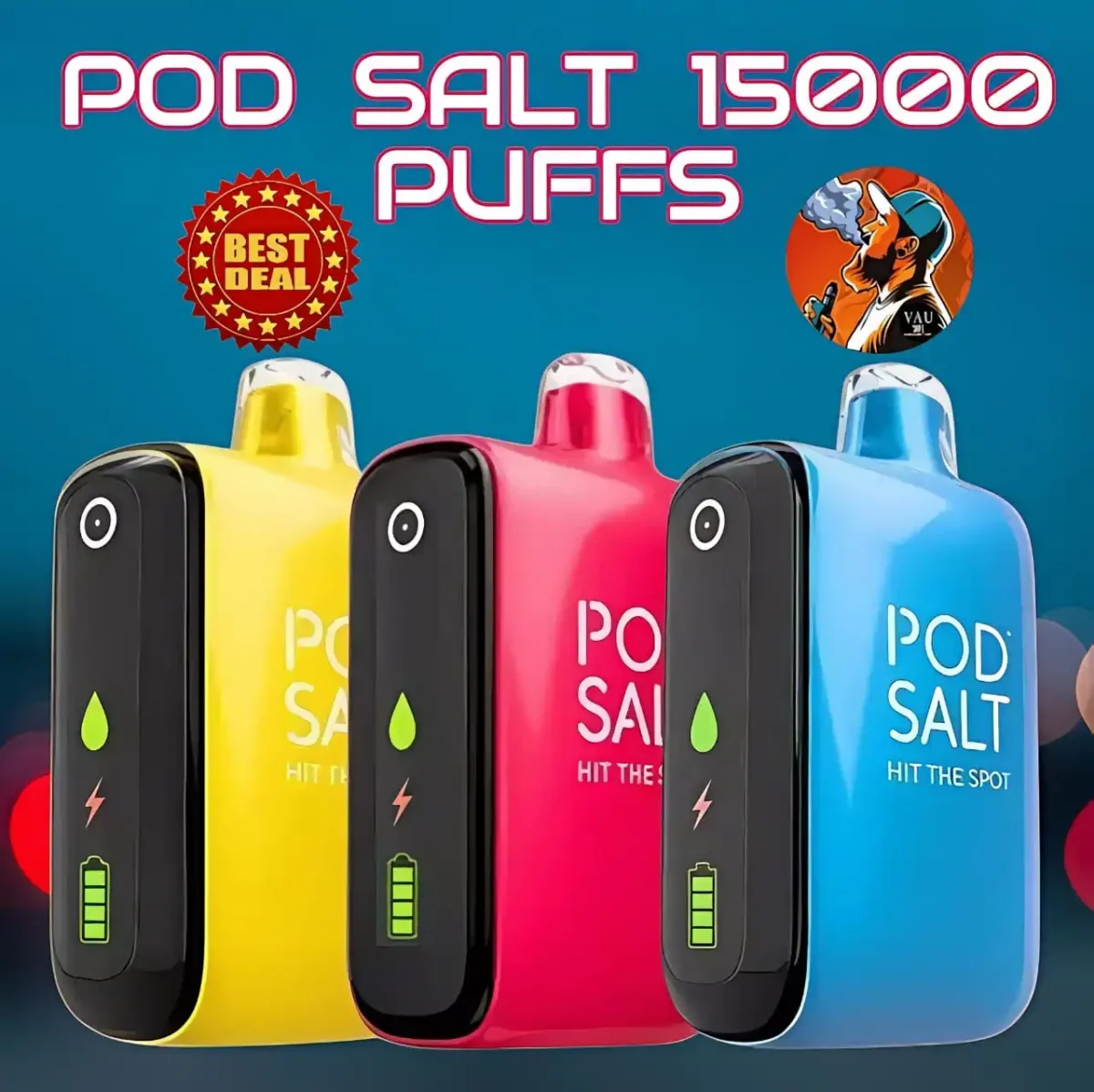 Pod Salt 15000 Puffs Disposable Vape 15k 20mg - Dubai UAE