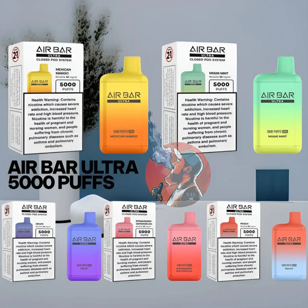 New Air Bar Ultra 5000 Puffs 20mg Disposable Vape Pod | Dubai