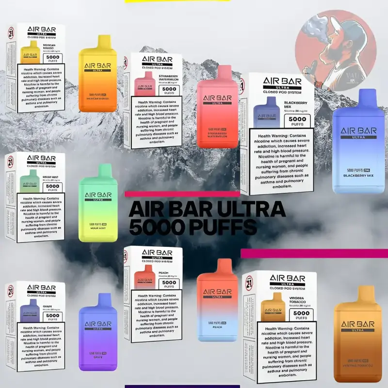 New Air Bar Ultra 5000 Puffs 20mg Disposable Vape Pod | Dubai