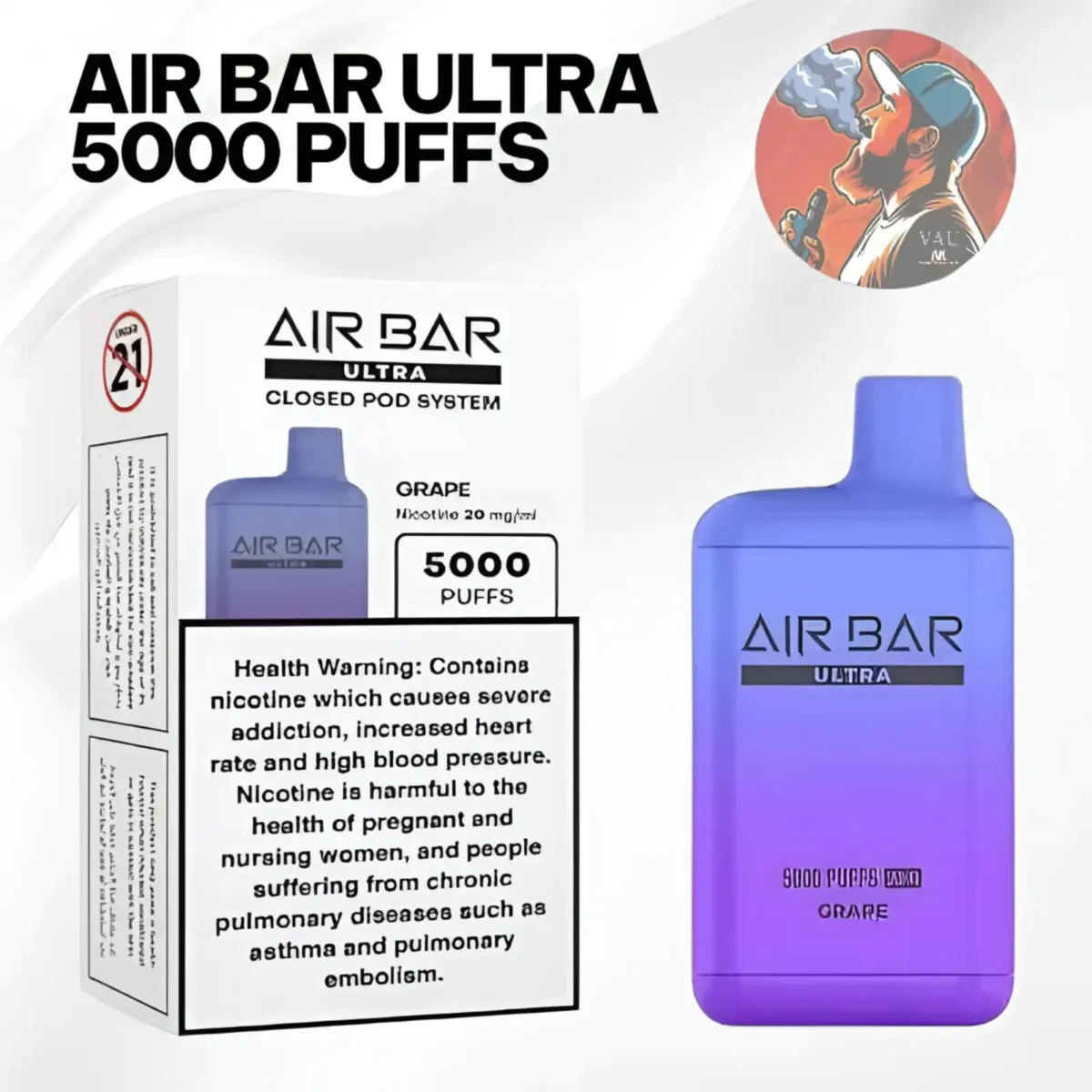 Air Bar Ultra 5000 Puffs Disposable Vape