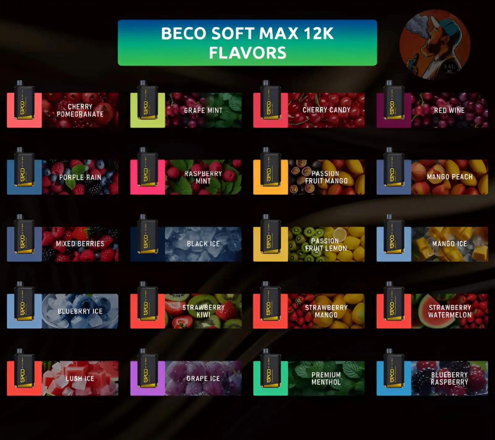 BECO SOFT MAX 12000 Puffs Disposable Vape 20mg - UAE