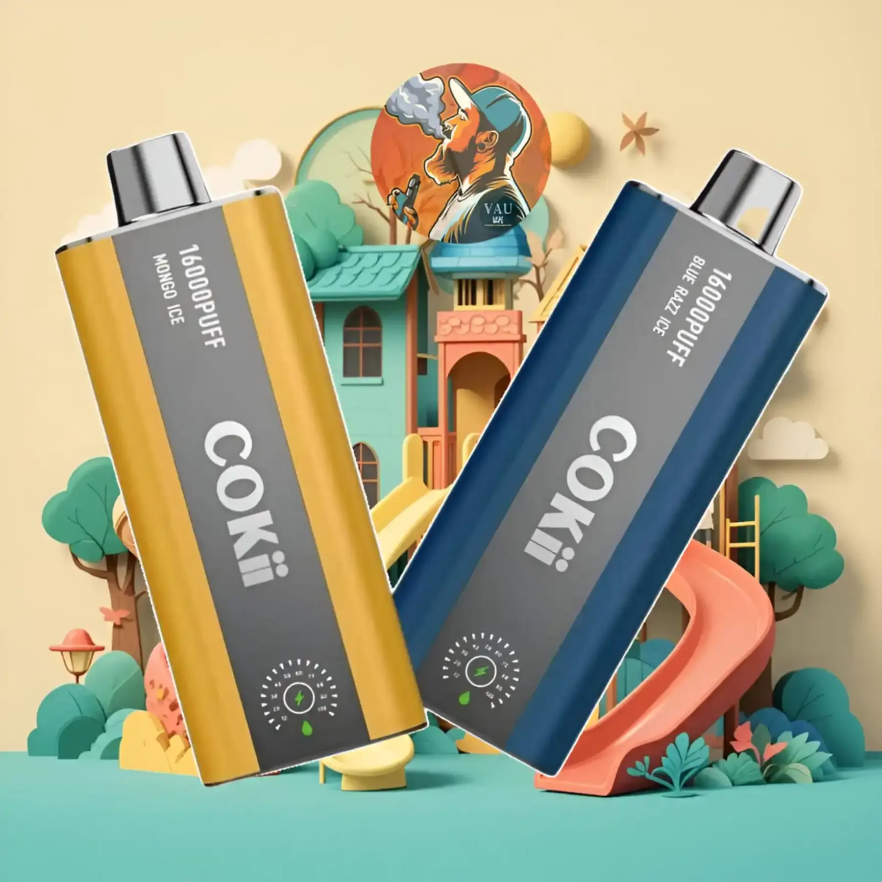 Cokii 16000 Puffs Zero Nicotine 0mg Disposable Vape – Dubai