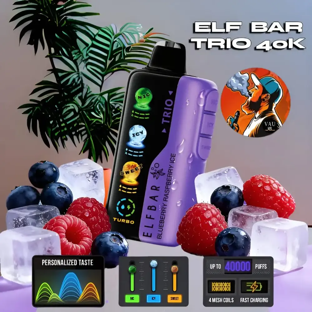 Elf Bar Trio 40000 Puffs Disposable Vape | Stand Out in Dubai