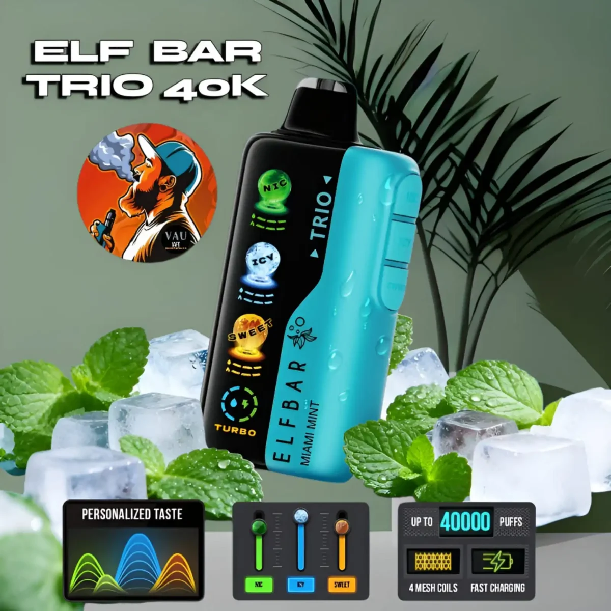 Elf Bar Trio 40000 Puffs Disposable Vape | Stand Out in Dubai