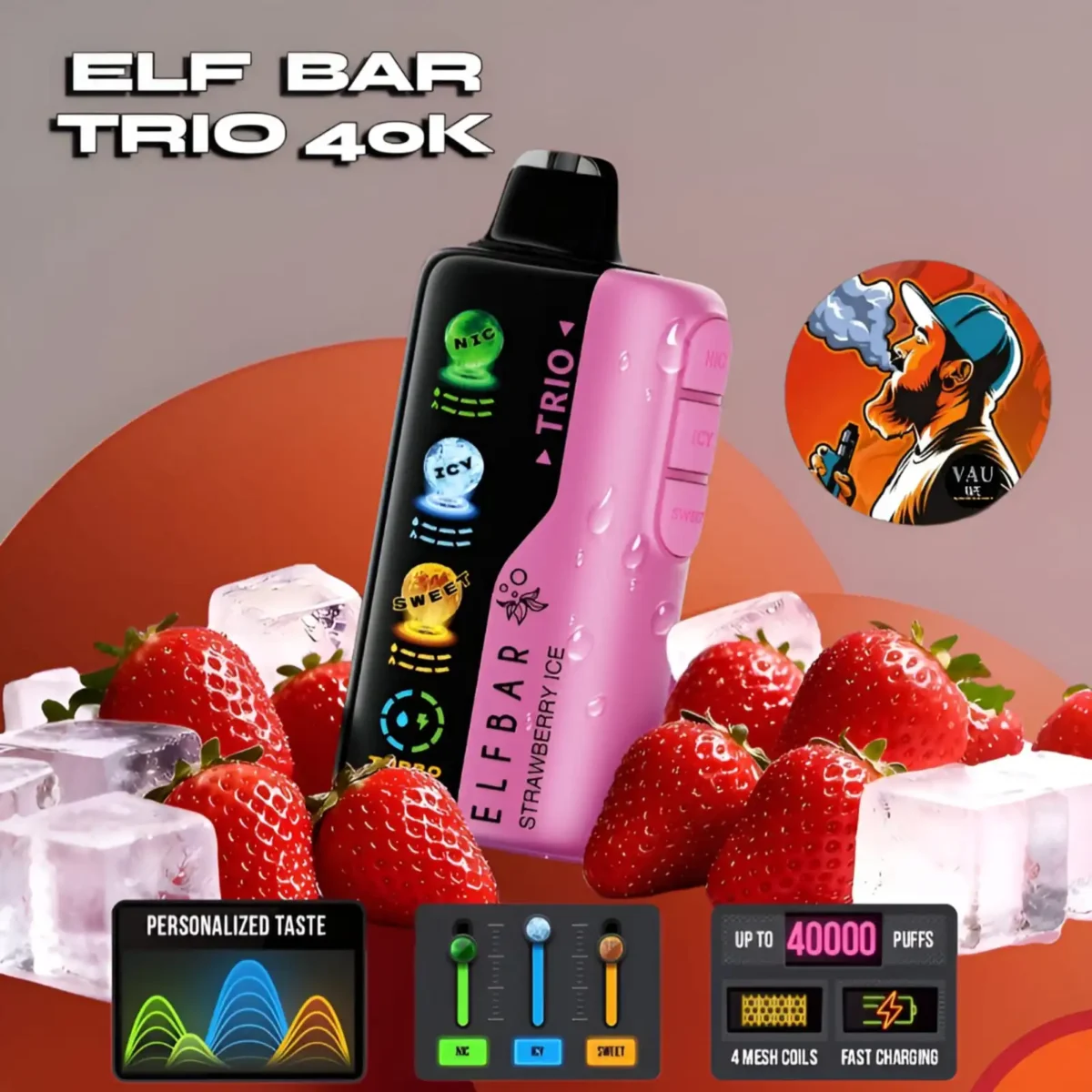 Elf Bar Trio 40000 Puffs Disposable Vape | Stand Out in Dubai