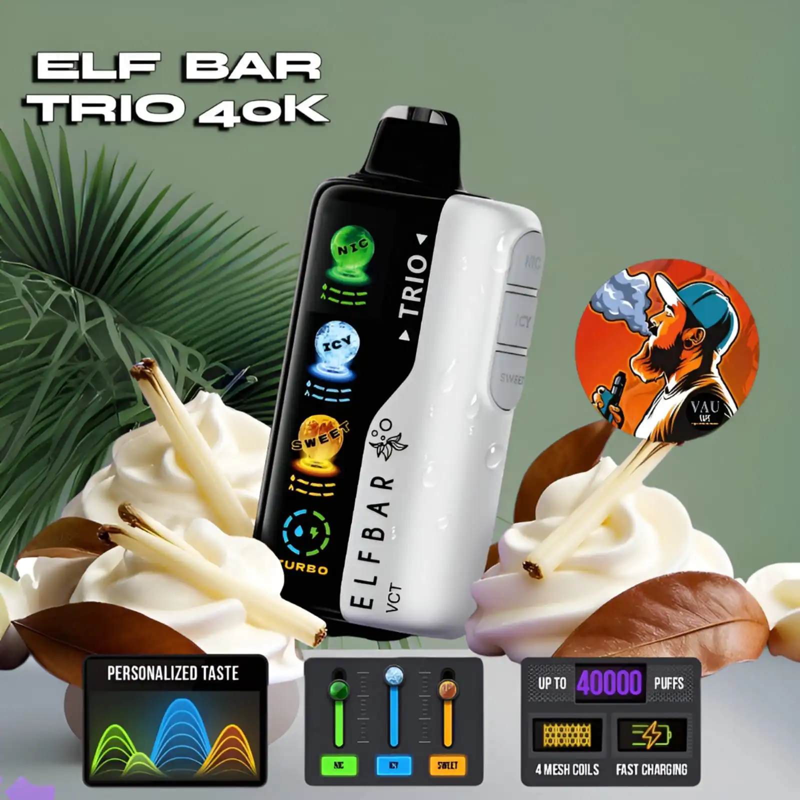 Elf Bar Trio 40000 Puffs Disposable Vape | Stand Out in Dubai
