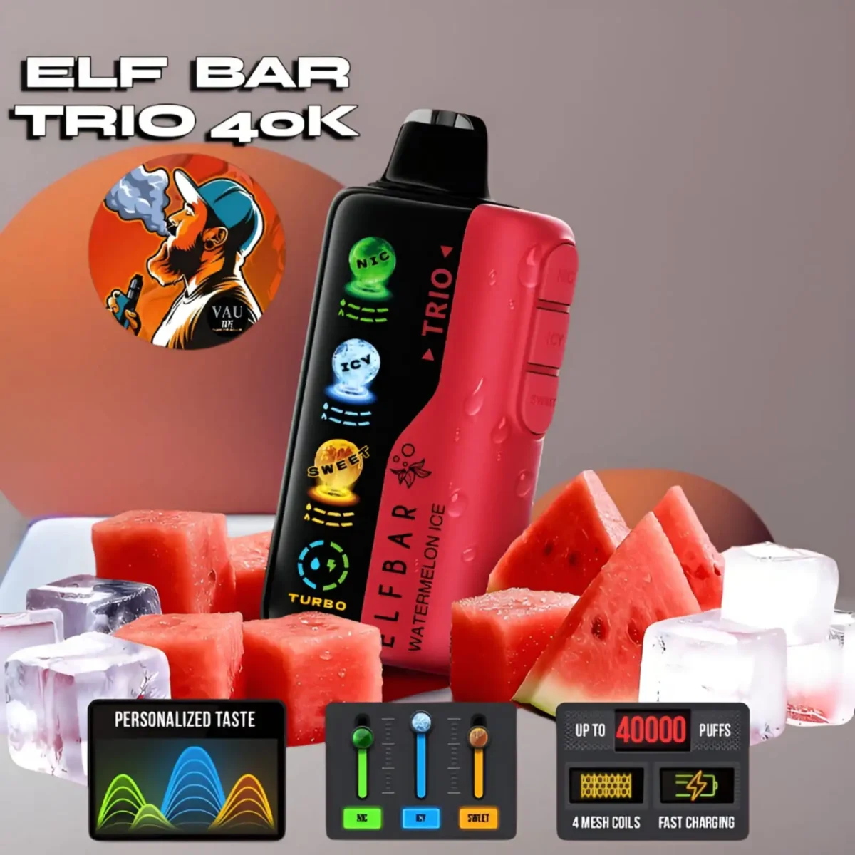 Elf Bar Trio 40000 Puffs Disposable Vape | Stand Out in Dubai