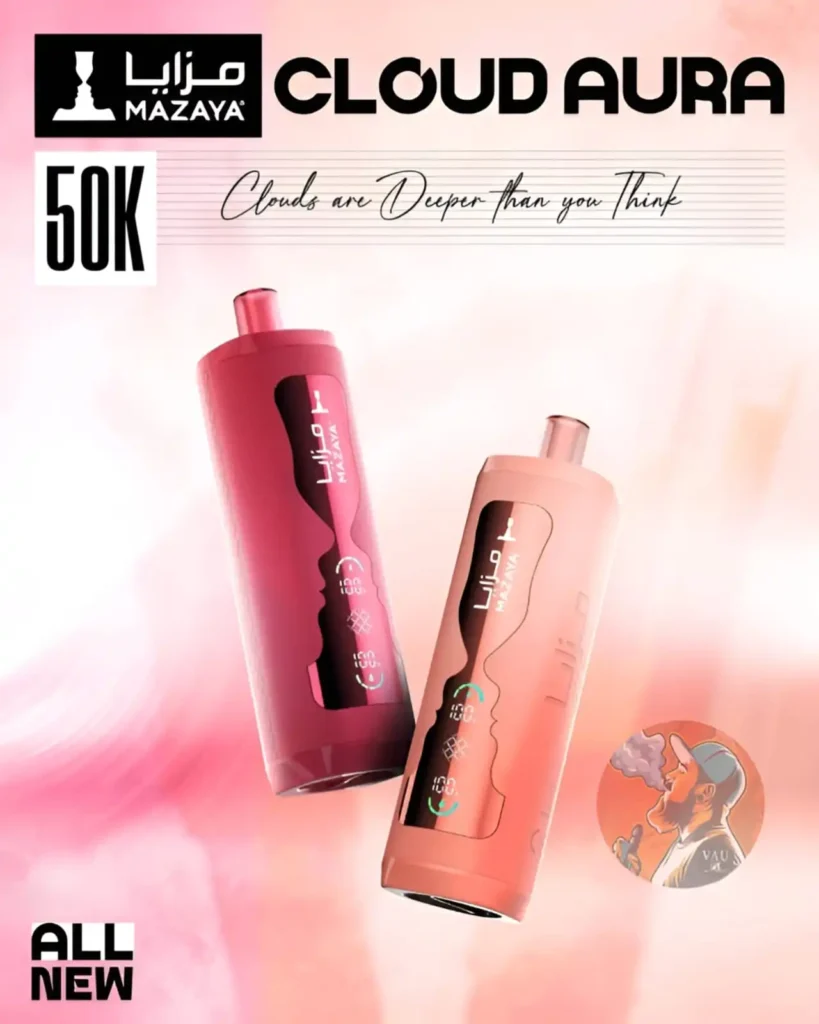 Mazaya Cloud Aura 50k Disposable Vape 50000 Puffs – Dubai