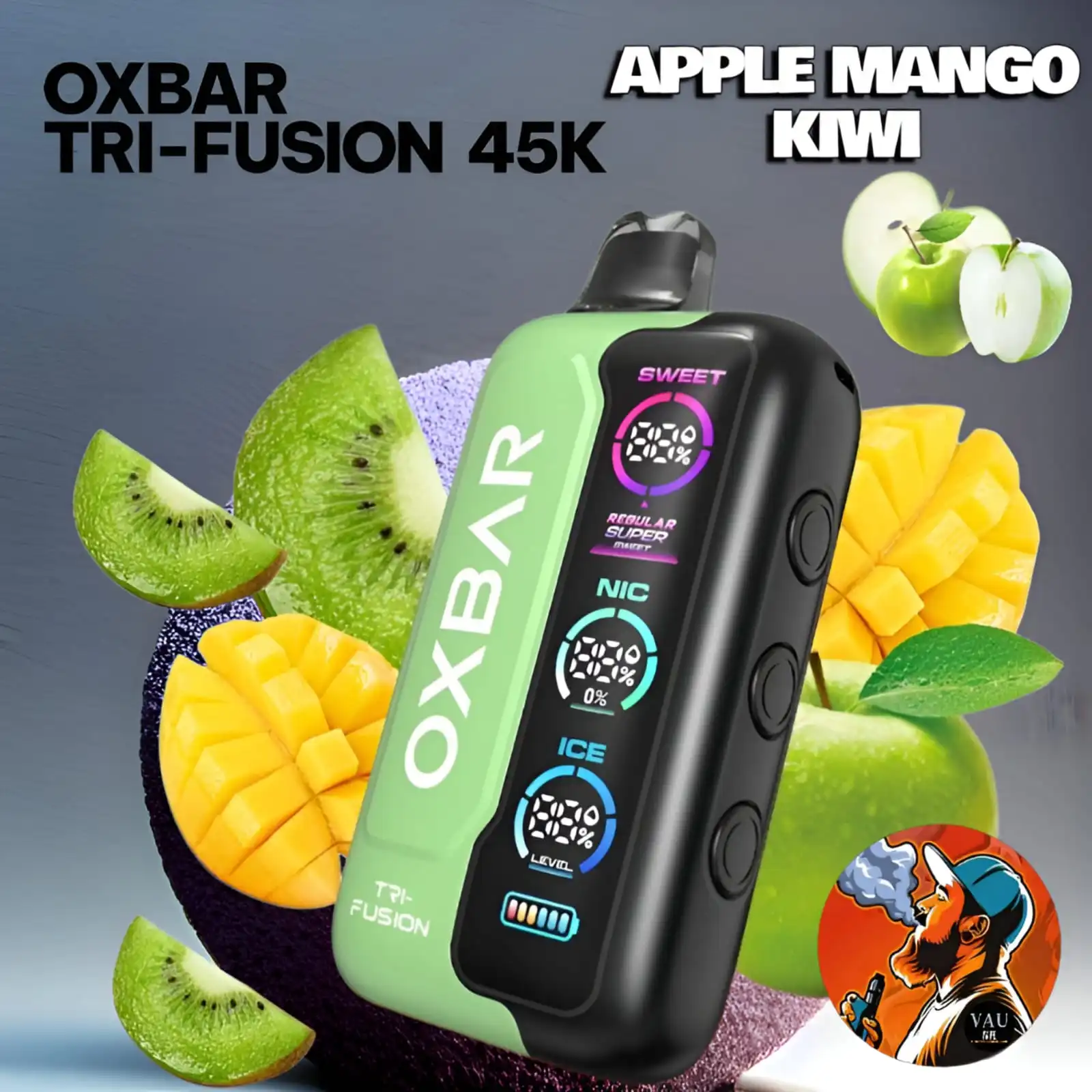 Best OXBAR Tri-Fusion 45000 Puffs Vape Kit - Premium 45k