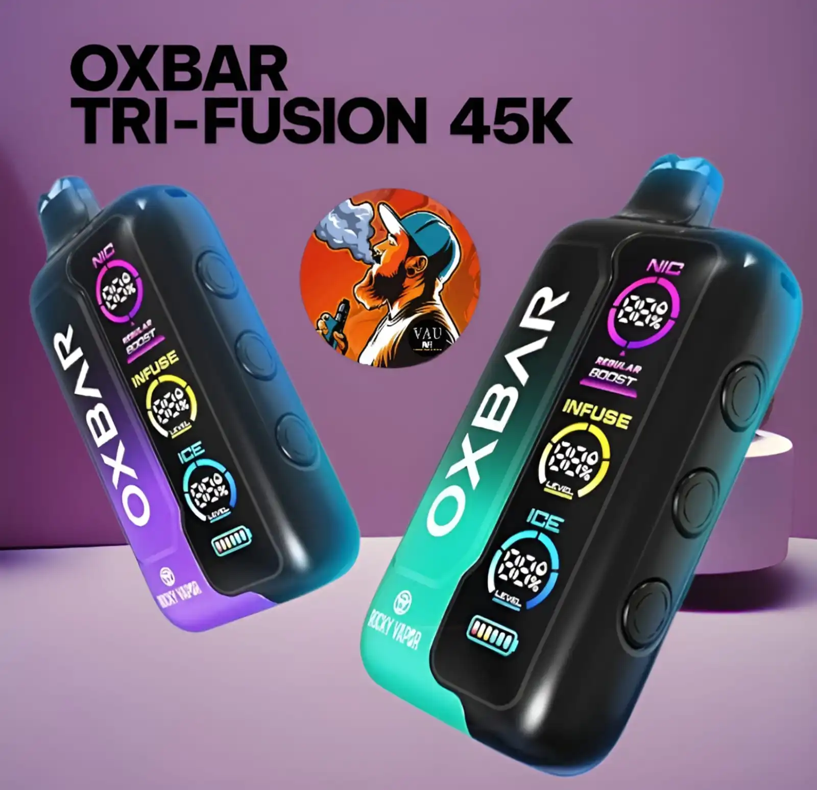 Best OXBAR Tri-Fusion 45000 Puffs Vape Kit - Premium 45k