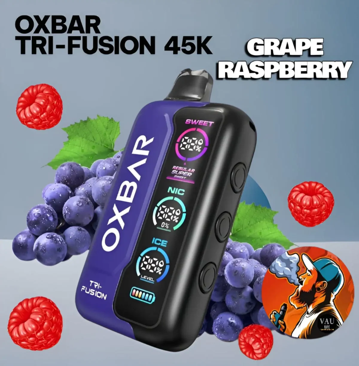 Best OXBAR Tri-Fusion 45000 Puffs Vape Kit - Premium 45k
