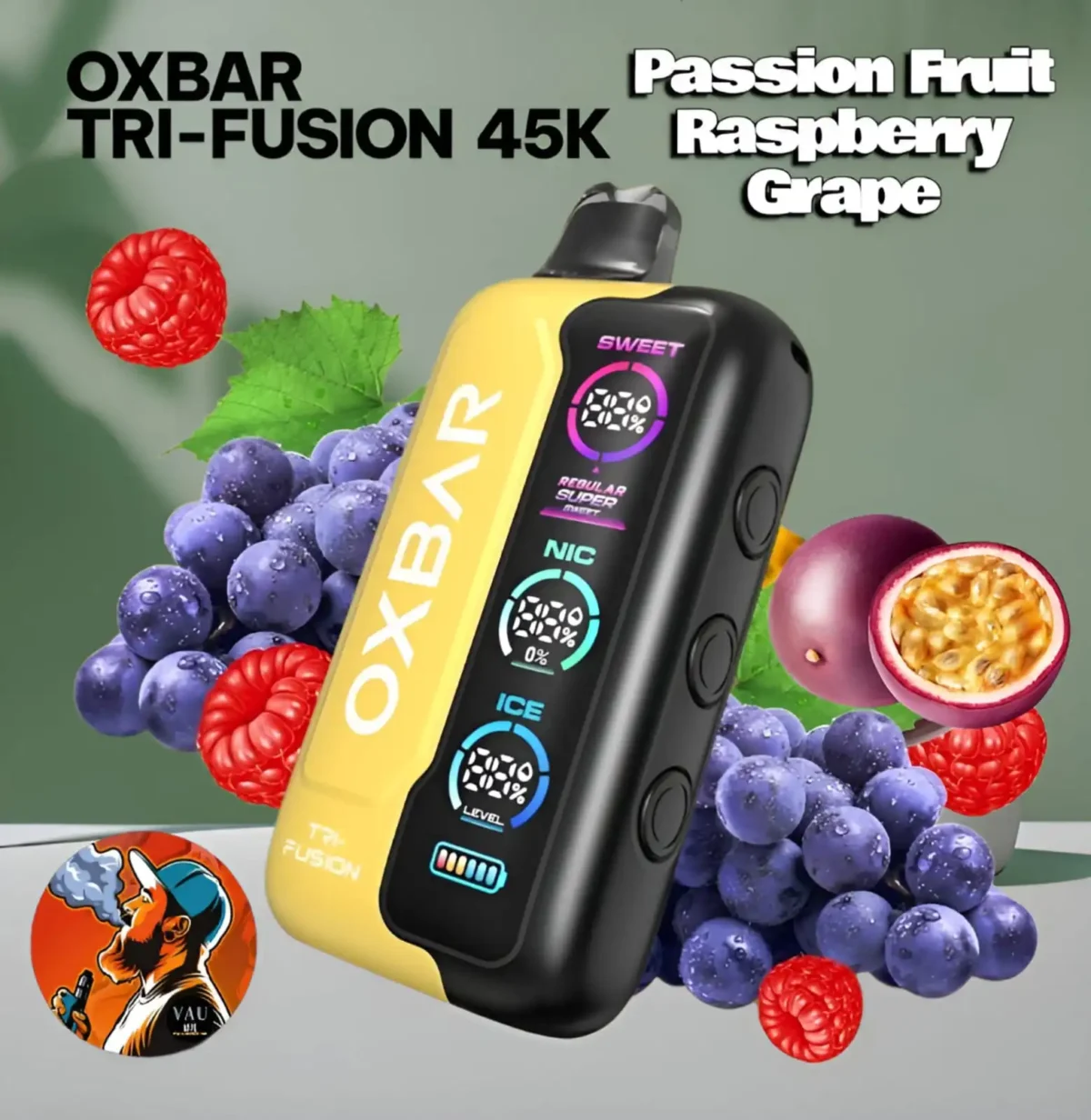 Best OXBAR Tri-Fusion 45000 Puffs Vape Kit - Premium 45k
