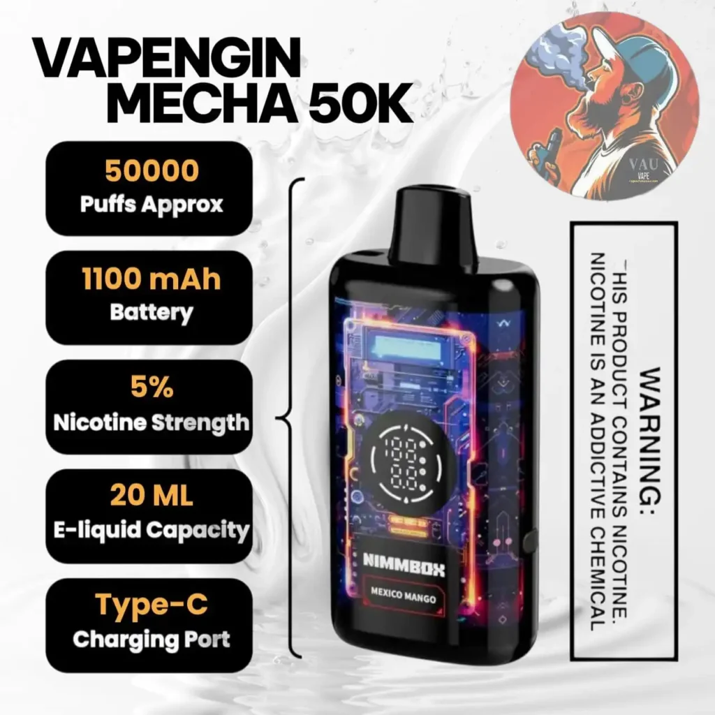 Vapengin Mecha 50K Disposable Vape | 50000 Puffs – UAE
