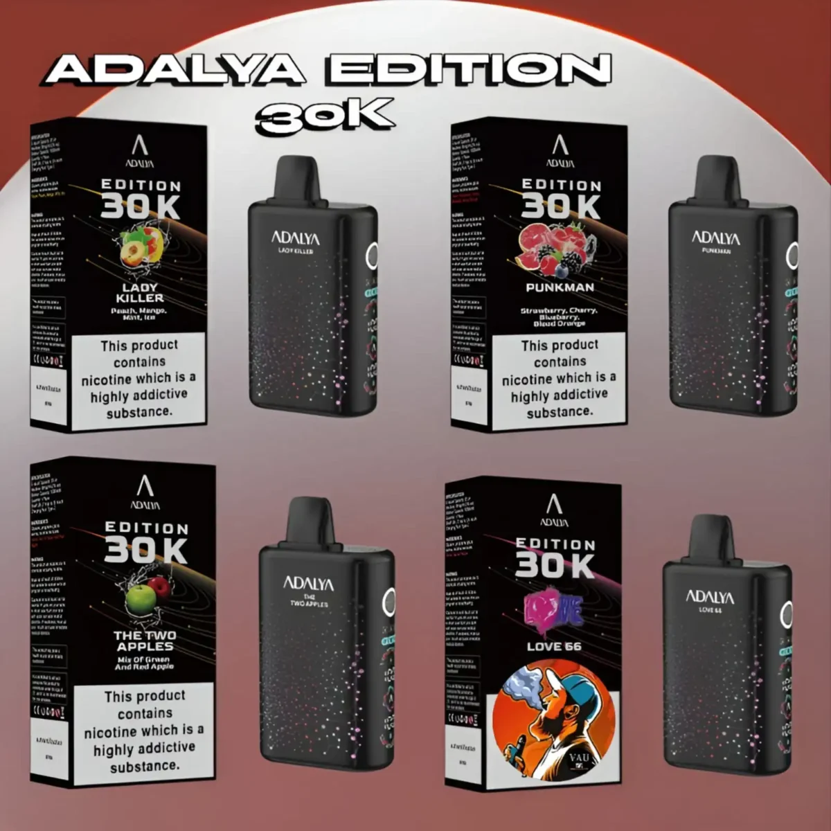 Adalya Edition 30000 Puffs Stunning 20MG Vape Kit -Dubai UAE
