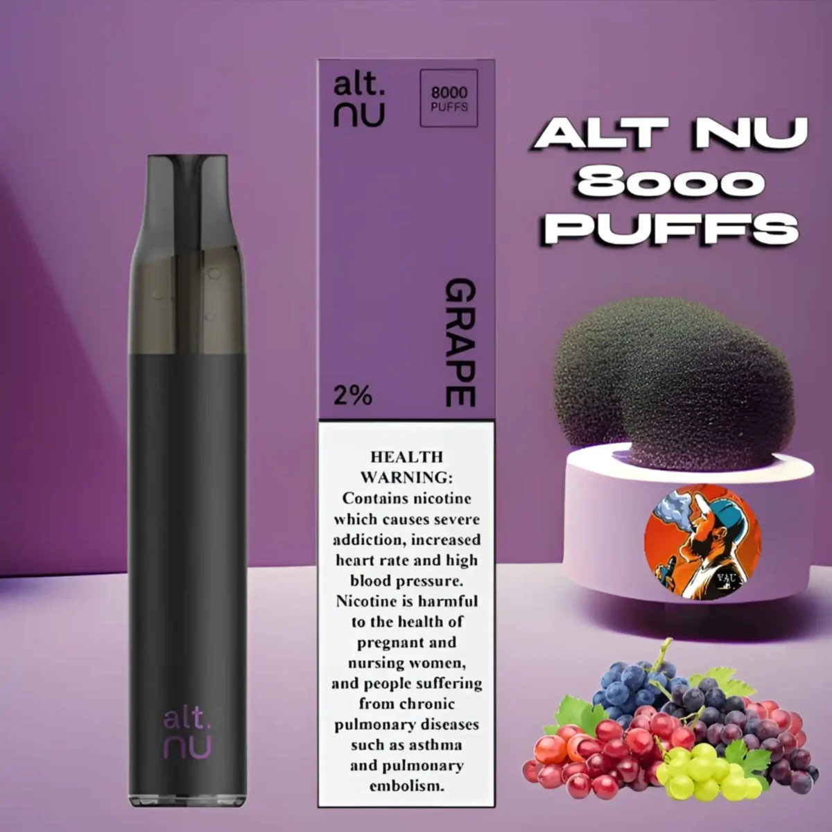 ALT NU 8000 Puffs Disposable Vape Exposed 20mg - Dubai