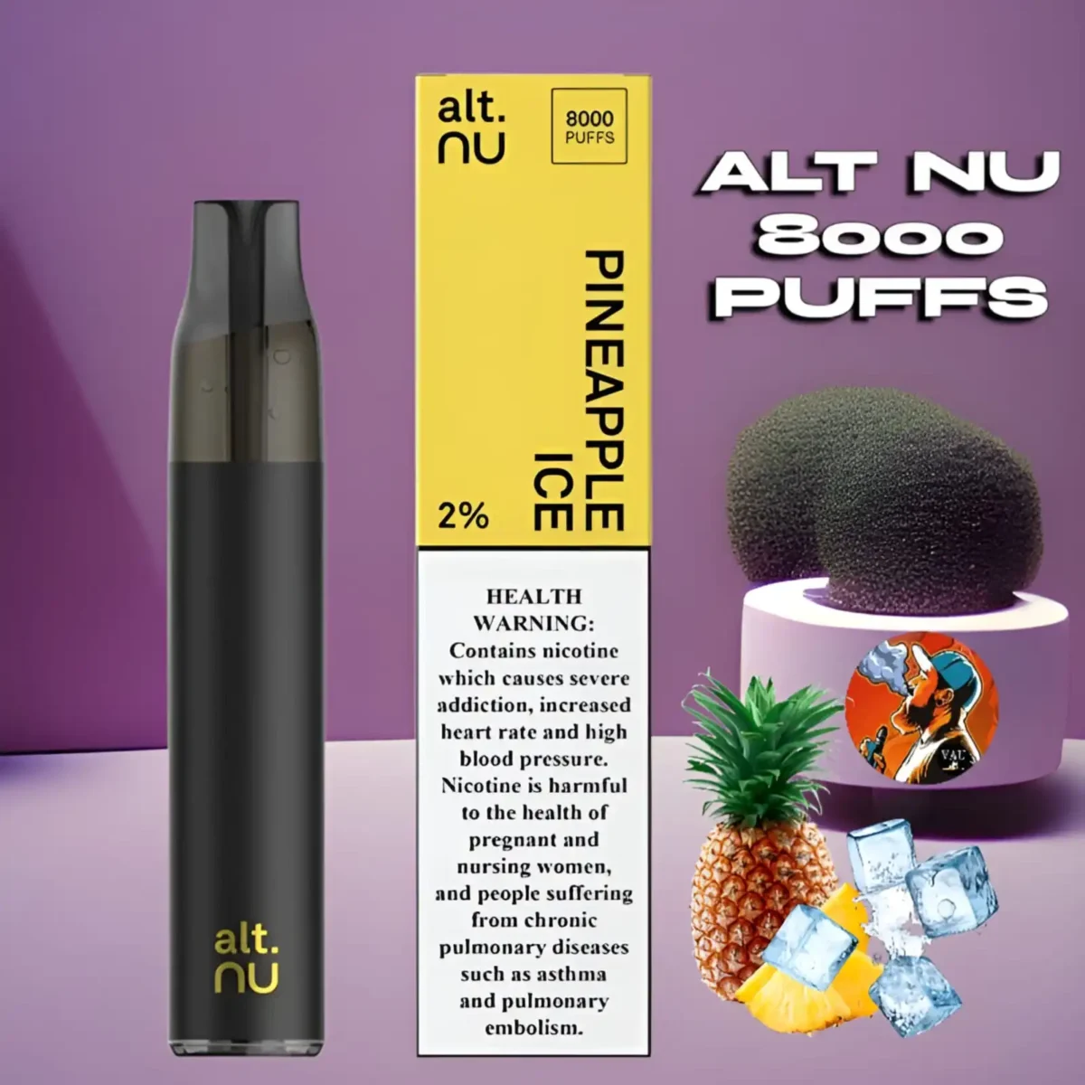 ALT NU 8000 Puffs Disposable Vape Exposed 20mg - Dubai